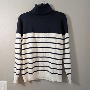 Kirundo Turtleneck Sweater Striped Long Sleeve